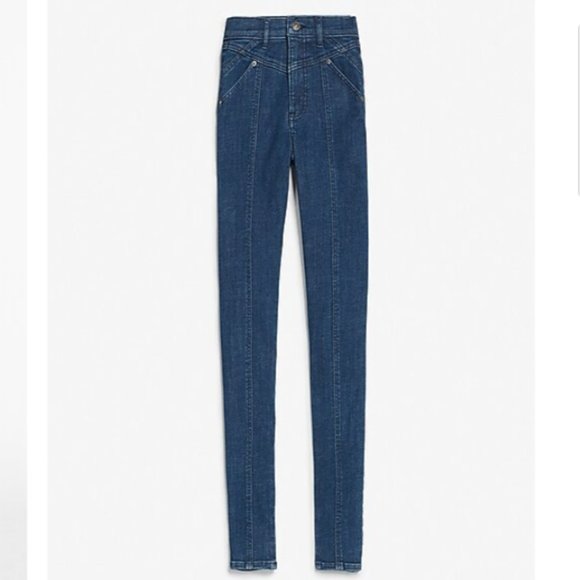 Women's High Waist Tall Size 6 / 6L / 6T Express Denim Jeans LOT - Picture 7 of 10